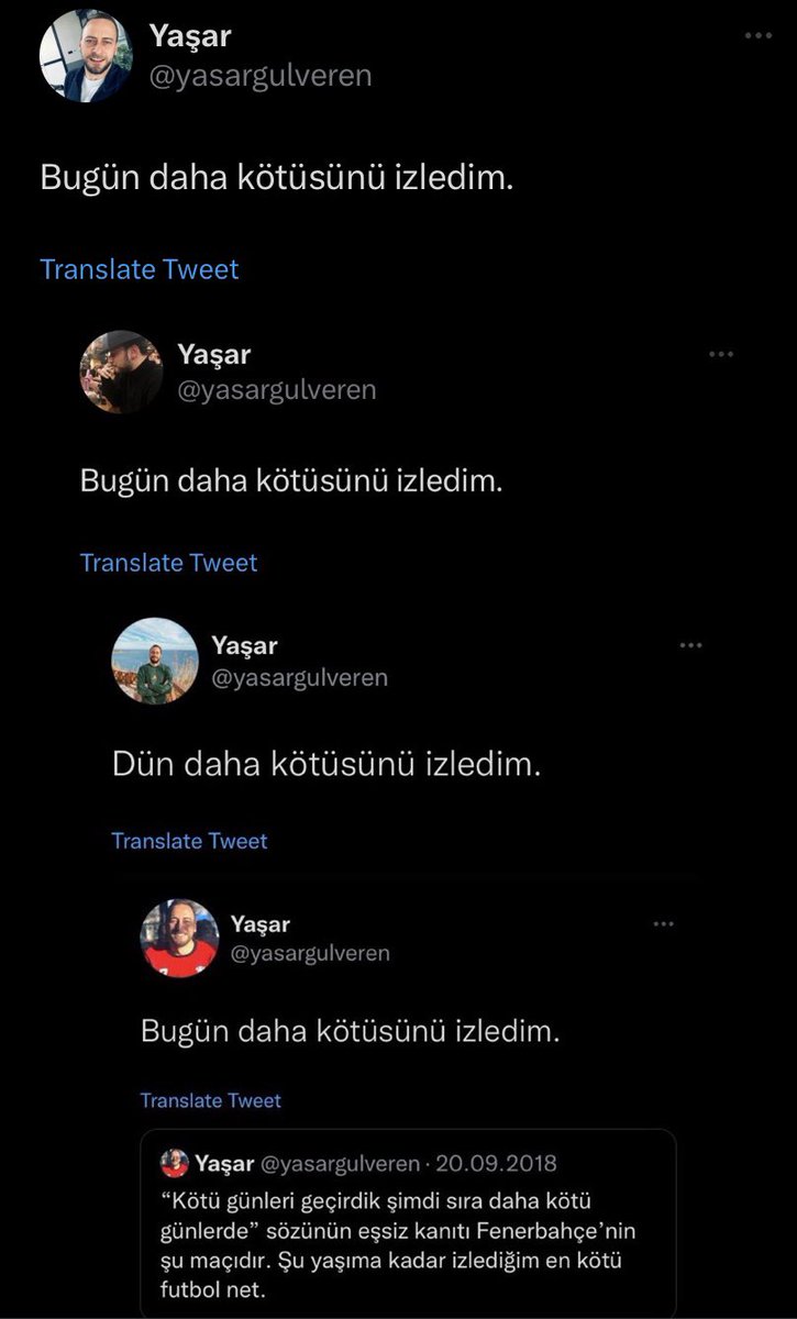 Bugün izlemeyi tercih bile etmedim.