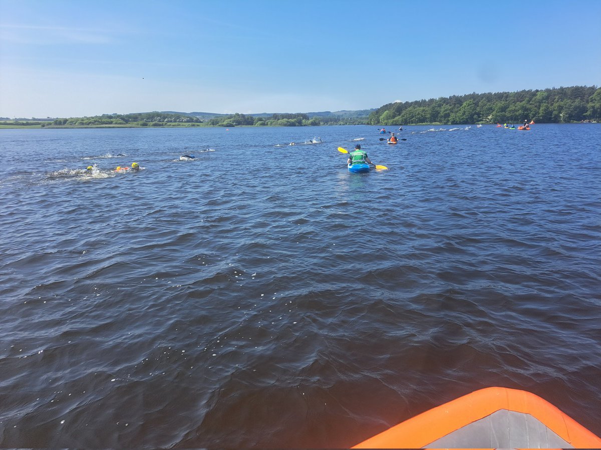 Day 4 of @VolWeekScot & our Rescue #volunteers are providing safety cover for @ScottishSwim @sasaeast District #openwater Championships @FifeCouncil Lochore Meadows Country Park @RLSSUK , @WaterSafetyScot
