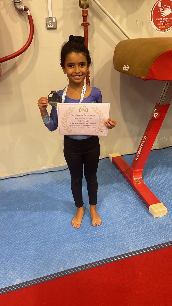 ColorMotionSA's tweet photo. سعدنا بالمشاركة في بطولة الجمباز الدولية
 في نادي Aspire Gymnastics في دبي مع 
فريق الجمباز من مركز الوان الحركة فخورين 
جدًا ببطلاتنا 🤩👏🤍🎉✨

#دبي #الرياض https://t.co/tIDVeu8VxU