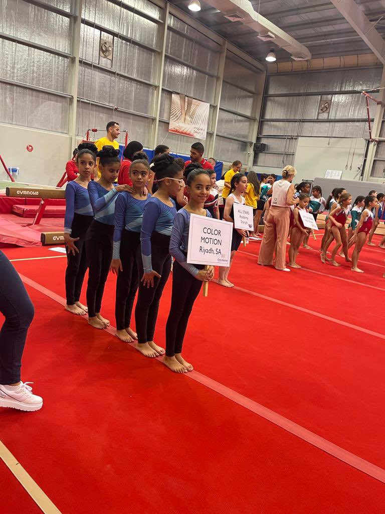 ColorMotionSA's tweet photo. سعدنا بالمشاركة في بطولة الجمباز الدولية
 في نادي Aspire Gymnastics في دبي مع 
فريق الجمباز من مركز الوان الحركة فخورين 
جدًا ببطلاتنا 🤩👏🤍🎉✨

#دبي #الرياض https://t.co/tIDVeu8VxU