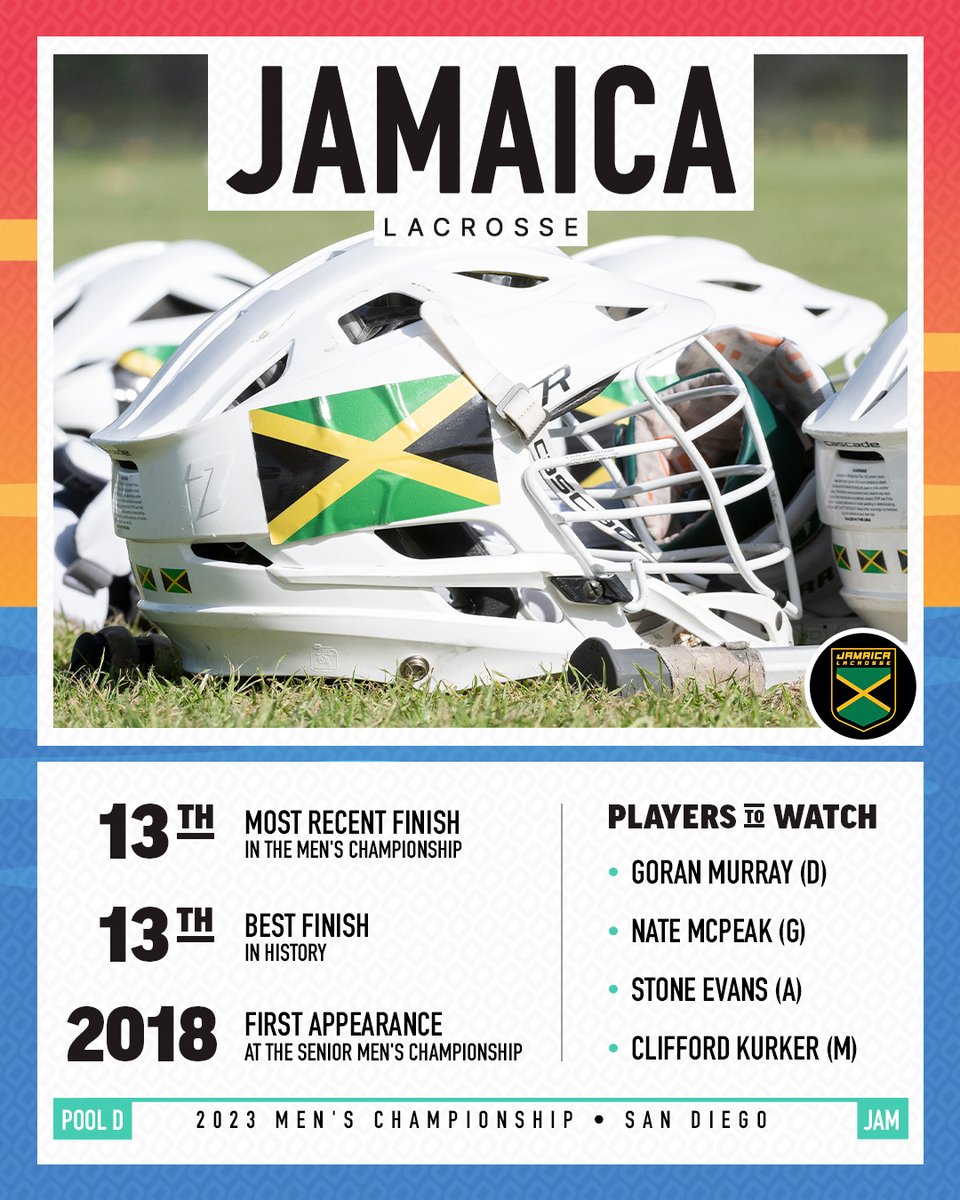 World Lacrosse on Twitter "1️⃣7️⃣🇯🇲 In 17 days, Team Jamaica will take