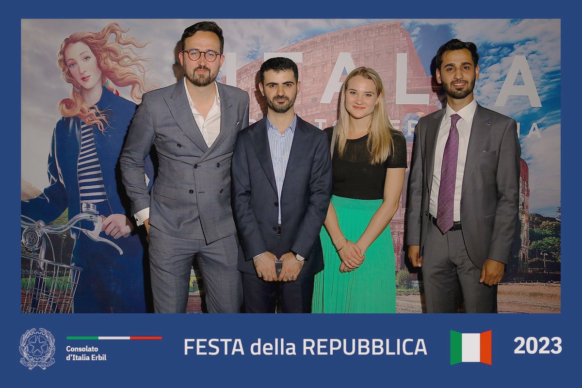 I had a great time brainstorming with tallest diplomat dear @roamingoates & @BaxtiyarGoran, and we got a picture to remember it
On the occasion of #FestadellaRepubblica