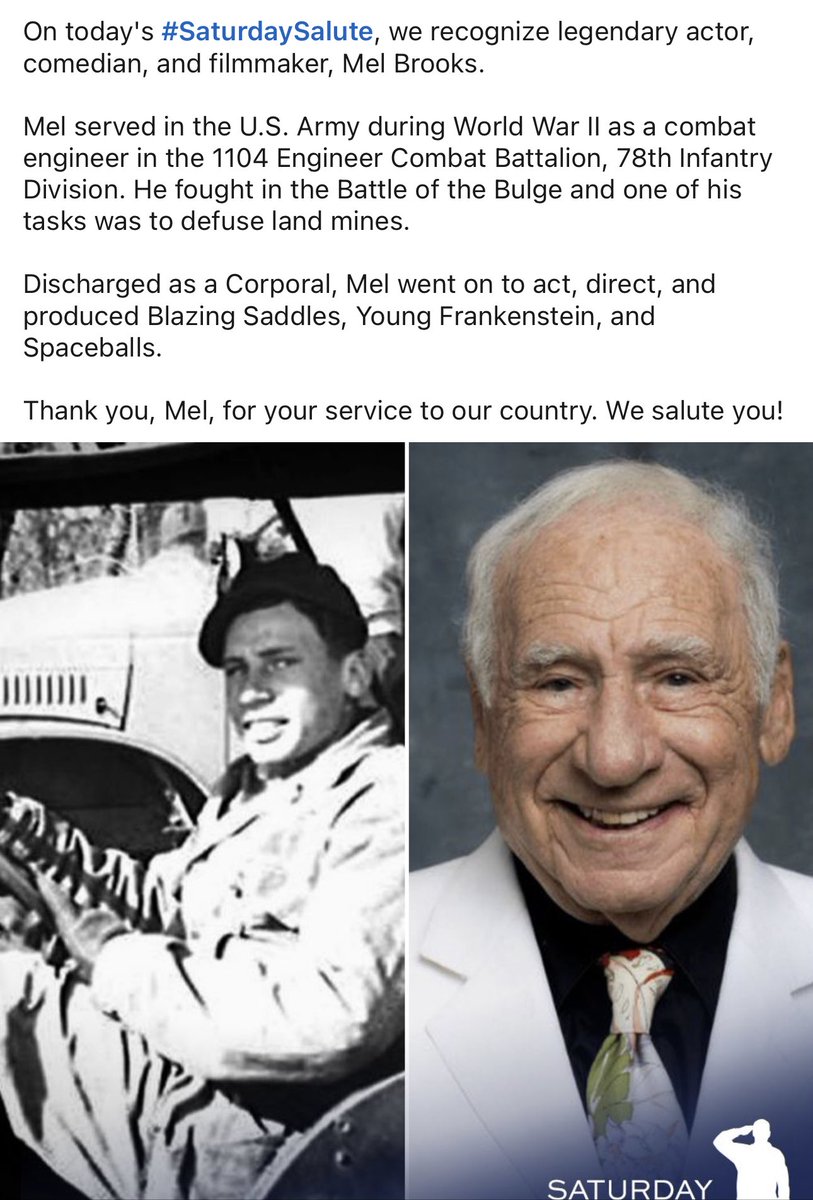 ⁦@MelBrooks⁩ thank you Sir.