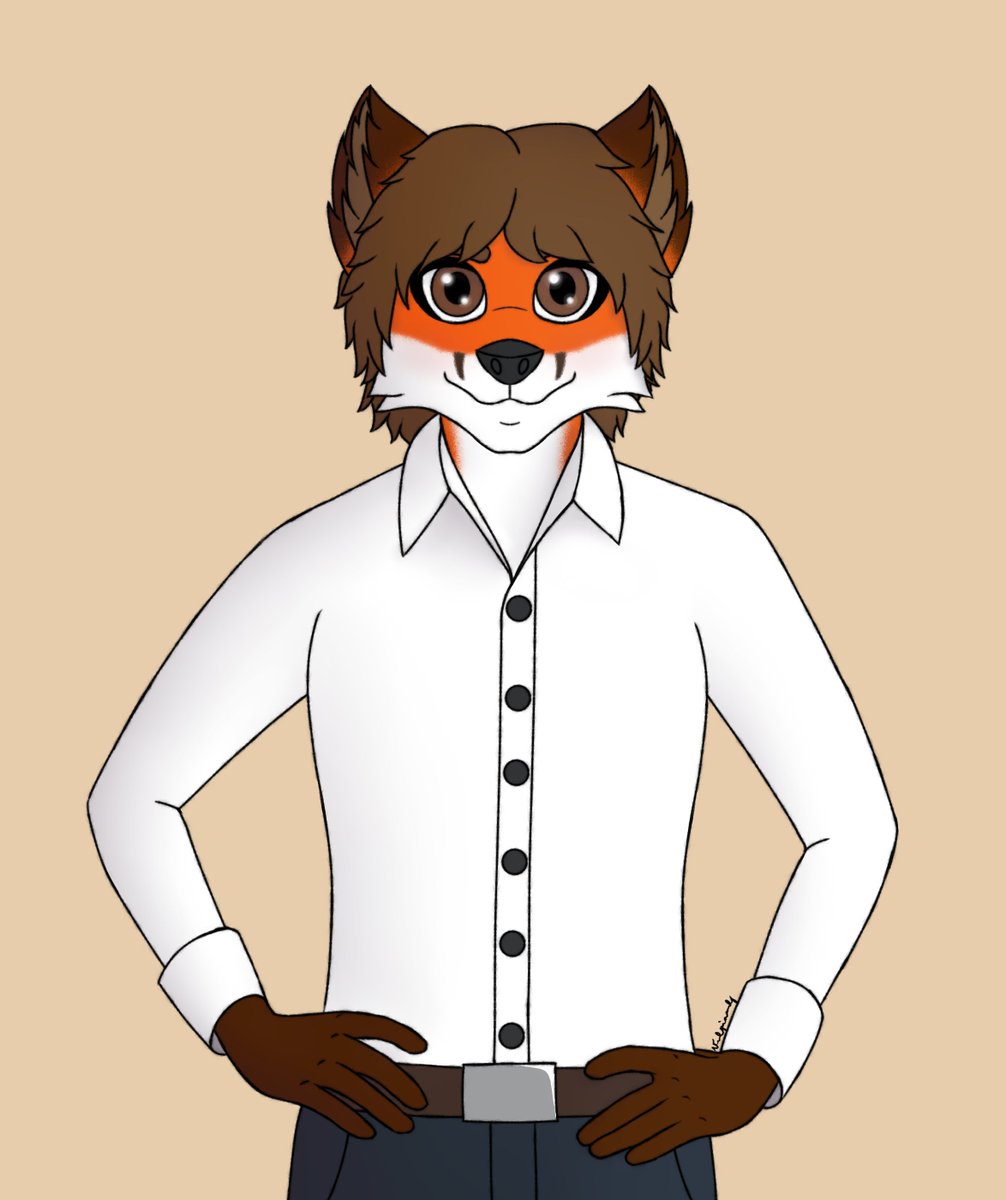 vulpinovsky's tweet photo. A new drawing of my male fox https://t.co/hsX1PCEv4n