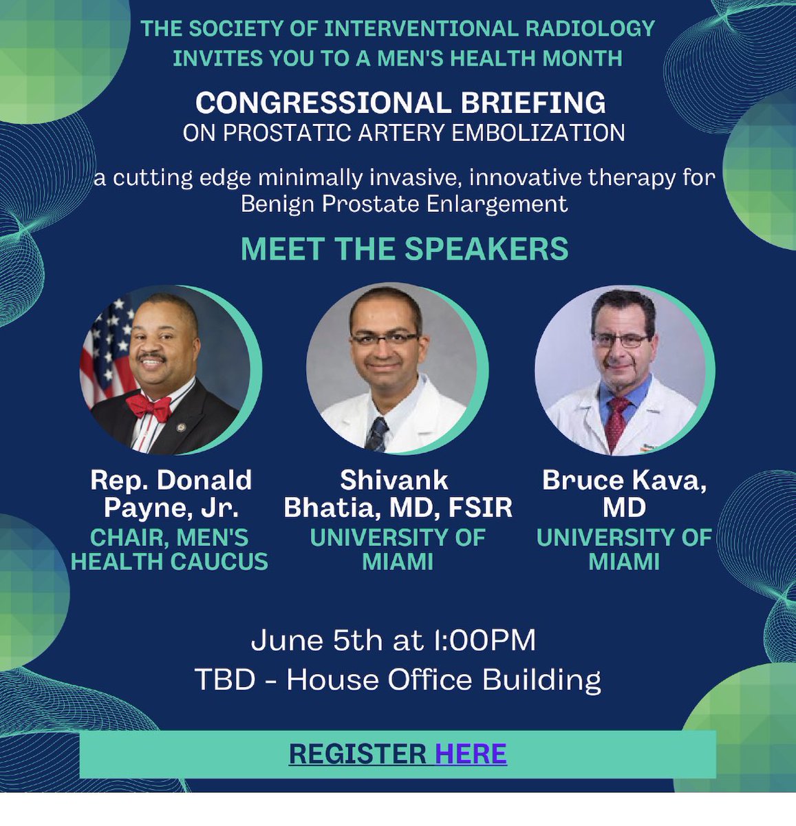 Shivank Bhatia (@sbhatiamd) on Twitter photo Thank you <a href="/SIRspecialists/">Society of Interventional Radiology</a> for the invitation and honor to present at the upcoming SIR congressional briefing on PAE tomorrow.
<a href="/SIRRFS/">SIR RFS</a> <a href="/umiamimedicine/">Miller Medicine</a> <a href="/SIR_ECS/">SIR ECS</a> <a href="/UMiamiHealth/">UMiami Health System</a> <a href="/UMiamiMedNews/">UMiami Medical News</a> <a href="/dsui_miami_uro/">Desai Sethi Urology Institute</a> Thank you <a href="/SIRspecialists/">Society of Interventional Radiology</a> for the invitation and honor to present at the upcoming SIR congressional briefing on PAE tomorrow.
<a href="/SIRRFS/">SIR RFS</a> <a href="/umiamimedicine/">Miller Medicine</a> <a href="/SIR_ECS/">SIR ECS</a> <a href="/UMiamiHealth/">UMiami Health System</a> <a href="/UMiamiMedNews/">UMiami Medical News</a> <a href="/dsui_miami_uro/">Desai Sethi Urology Institute</a>