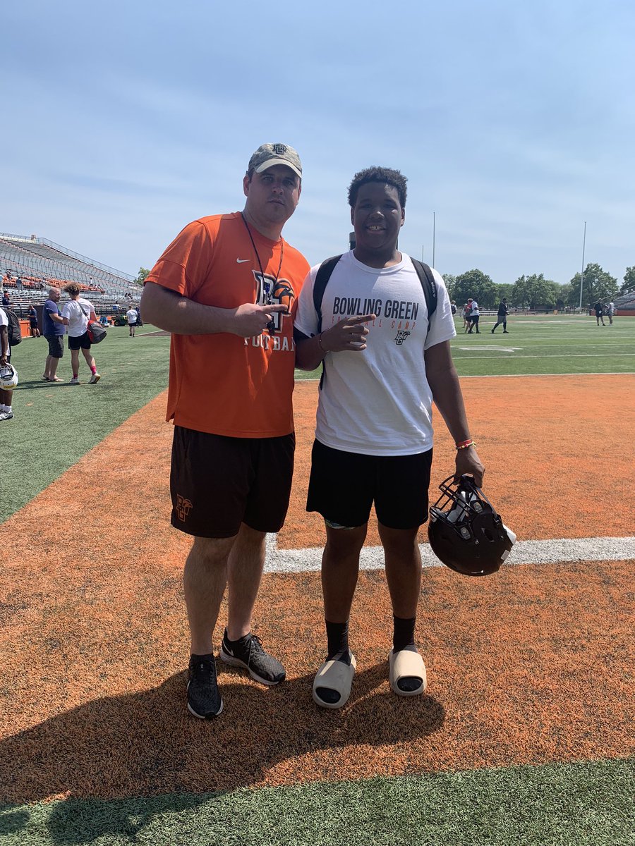 Second camp of the year with <a href="/BG_Football/">BGSU Football</a> ‼️can’t wait to see the coaches again and be back on campus Thanks for having me‼️<a href="/CoachGregNosal/">Greg Nosal</a> <a href="/CoachLoefflerBG/">Scot Loeffler</a> <a href="/CoachBayer_/">Alex Bayer</a> <a href="/CoachCampenni/">Julian Campenni</a>