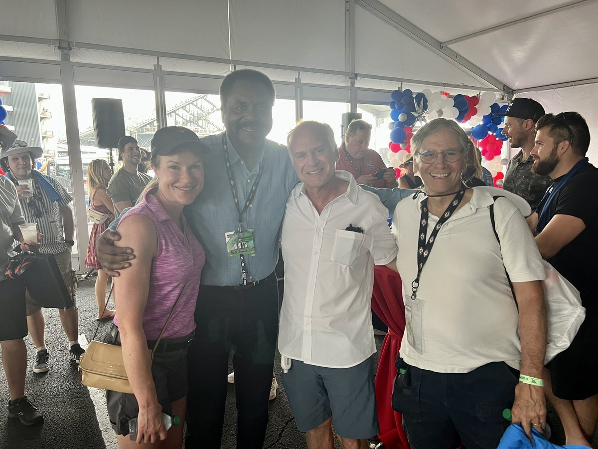 wwt_inc's tweet photo. During the weather delay, Dave Steward and @GovParsonMO made a visit to the WWT hospitality tent! https://t.co/3k7Gky58Ni