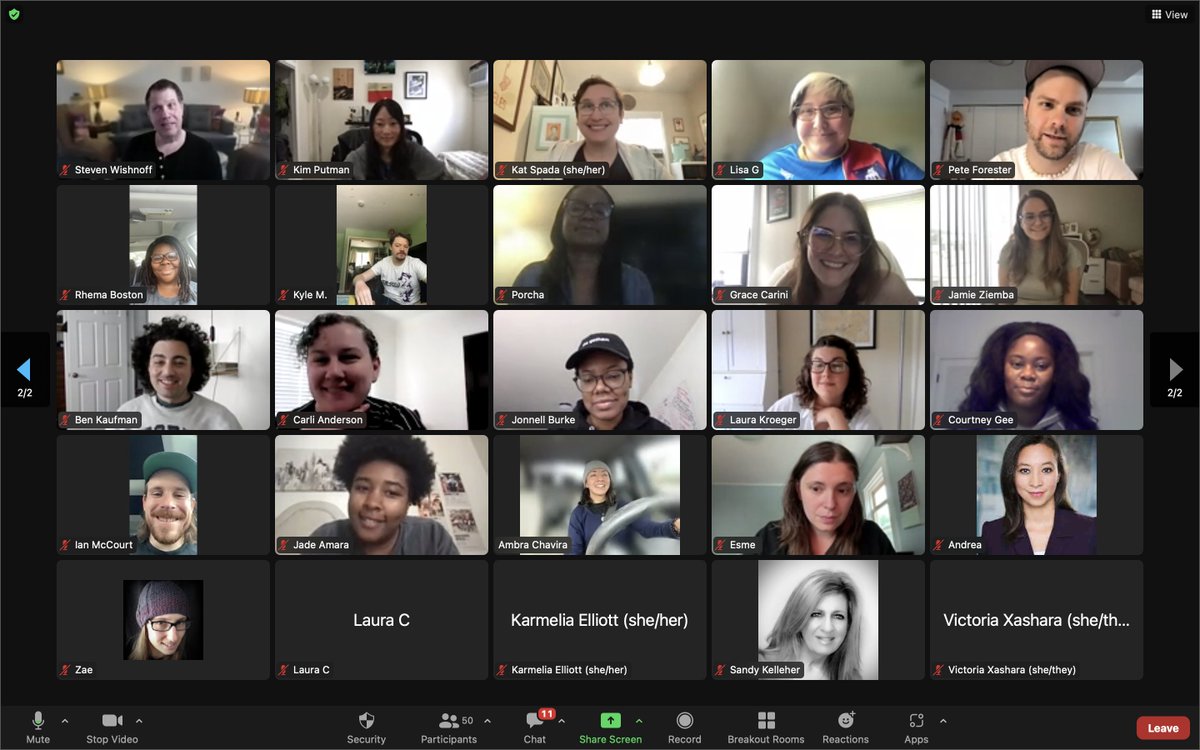 PreWGAStrike's tweet image. Thank you to everyone who joined our #PreWGAConvo with @chandra7thomas! #PreWGA support on the picket lines has been absolutely essential. Thanks again to Chandra, @ginagemeni, and @scriptlett for hosting. We hope to host more events and see you on the picket lines! 🪧 #WGAStrong