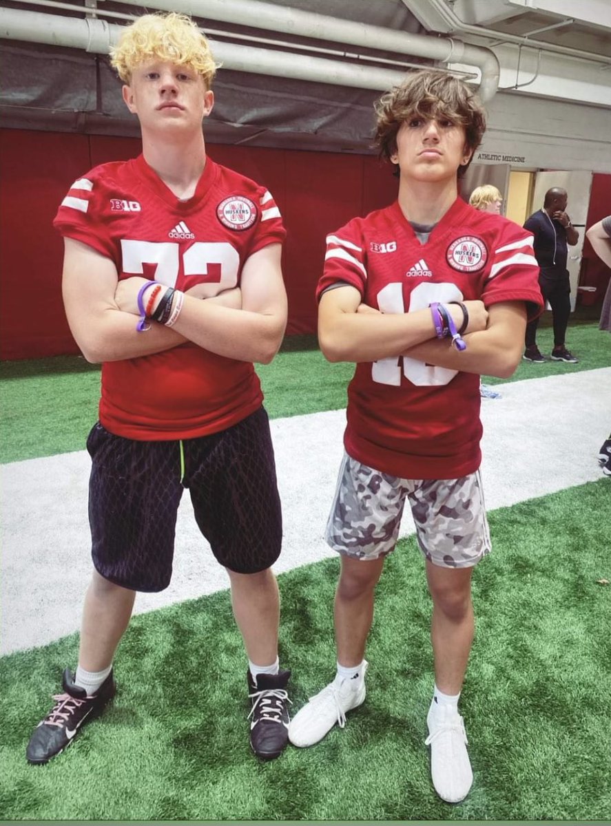 Two of our guys attended the UNL football camp today good job guys.