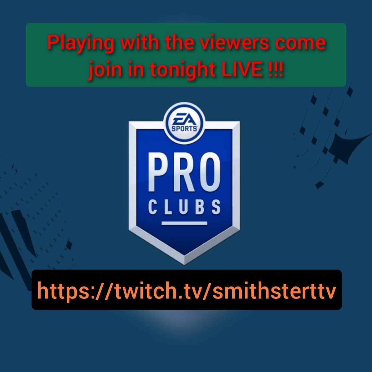 PRO CLUBS playing with the viewers come join in team name SmithsterTTV V2 on Xbox series X/S
twitch.tv/smithsterttv
 discord.gg/T8K3BapPYx
#giveaway #fyp #foryourpage #playingwithviewers #xboxseriesx #ps5 #pc #football #proclubs #sunday #weekend #mancity #harrykane #Benzema