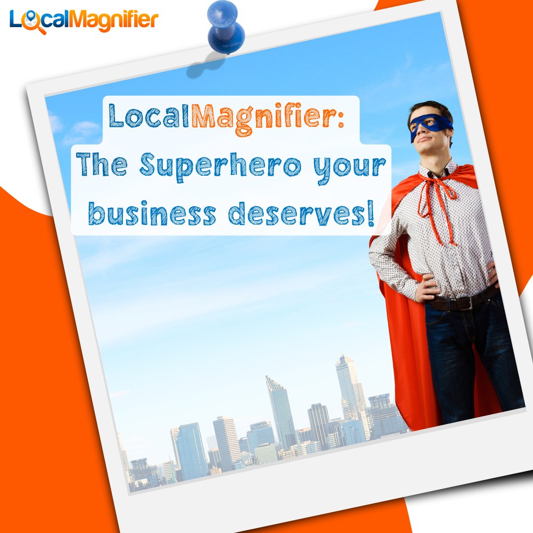 LocalMagnifier's tweet image. LocalMagnifier: The Superhero your business deserves!