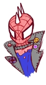 have this very blurry very sketchy doodle of spider-punk tho