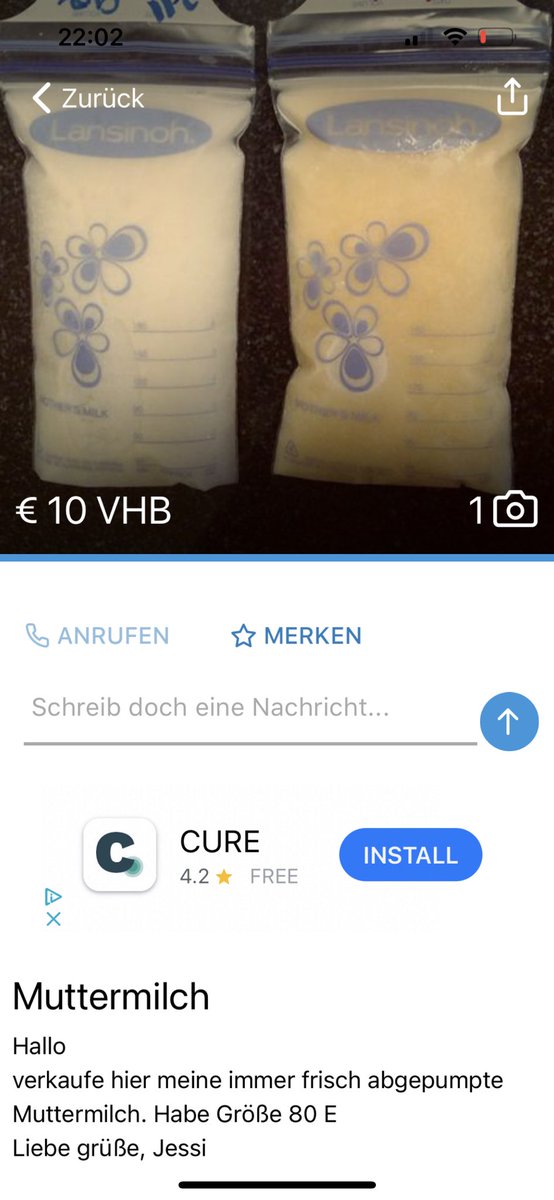 Almanya yine şaşırtmıyor. Anne sütü satmak kimin aklina gelir🤦🏻‍♀️