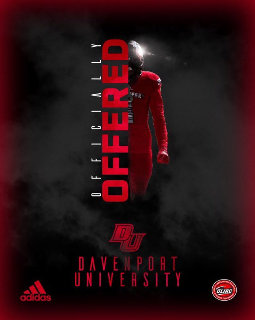 Blessed to receive an offer from <a href="/DU_Football/">Davenport Football</a>  to continue my academic and football career.
<a href="/DevinRussell73/">Devin Russell</a> <a href="/SparkyMcEwen1/">Sparky McEwen</a> <a href="/coachjonesa/">Antwon Jones</a> <a href="/The_Pennant/">Penn Kingsmen Sports</a> <a href="/PennWC/">Penn Wrestling Club</a>
