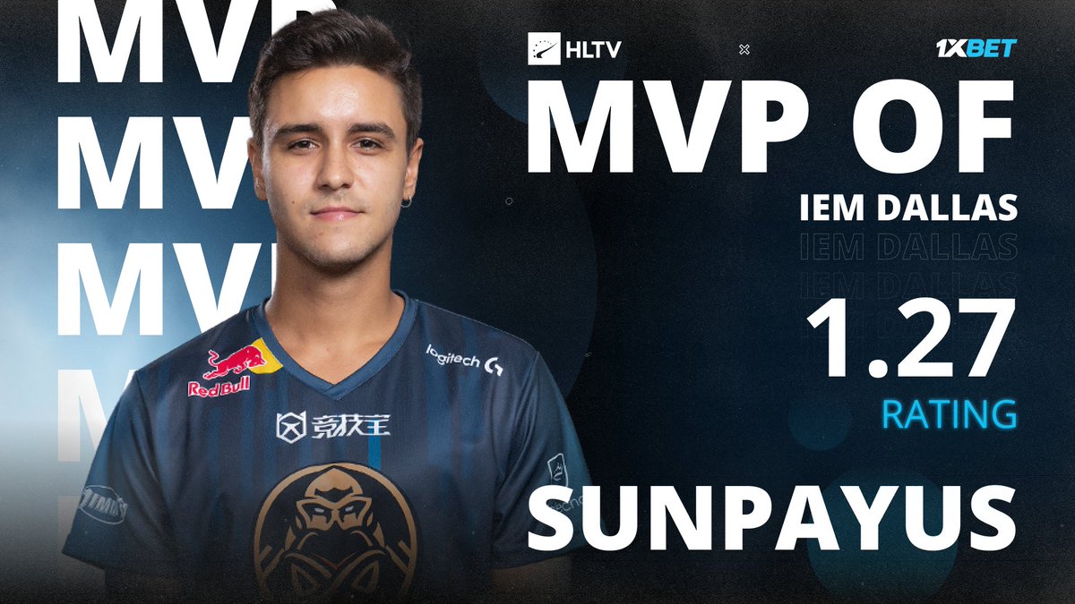HLTV.org (@hltvorg) on Twitter photo .@SunPayuscsgo earns his career-first HLTV & <a href="/1xBet_Esports/">1xBet Esports</a> MVP medal for #IEM Dallas 2023 .@SunPayuscsgo earns his career-first HLTV & <a href="/1xBet_Esports/">1xBet Esports</a> MVP medal for #IEM Dallas 2023