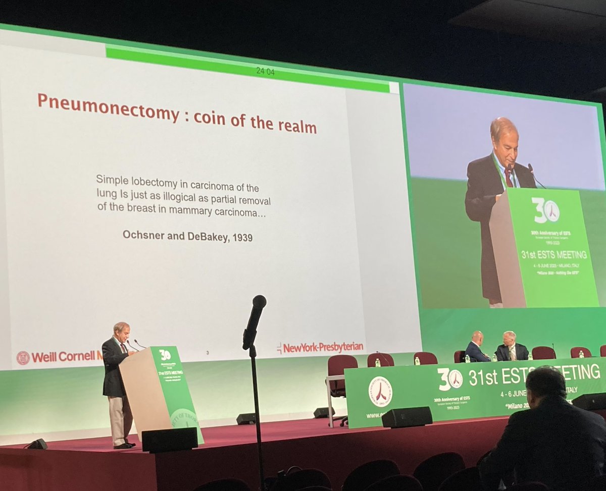 Exciting news from @thoracic ESTS Thoracic Annual meeting: @altorkinasser presented new findings on the CALGB/Alliance 140503 Trial subanalysis! #ests2023 #thoracicsurgery 👏👏👏