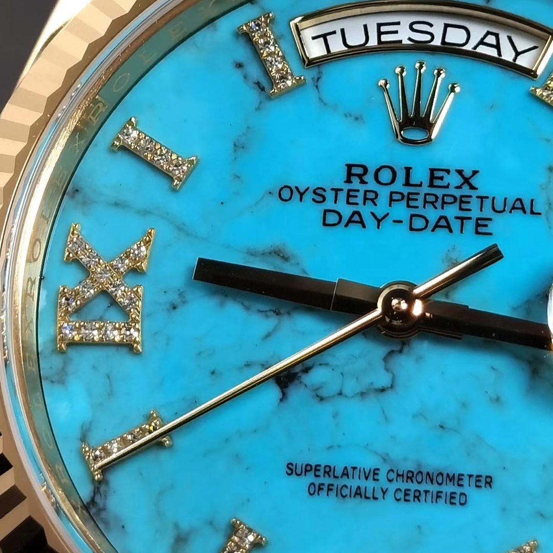 Ann709384443314's tweet photo. Rolex Daydate 128238 Turquoise Dial 36mm
#Frodos #watches #Rolex #Ms #GOLD #fashion #Men https://t.co/ipgFKvWfSy