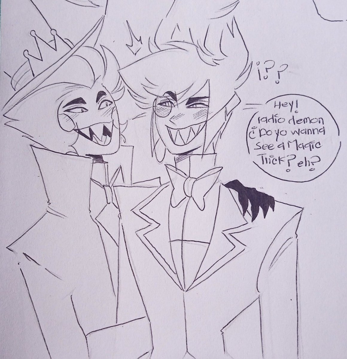 Magic Trick 
Part 1/9

Your hightnes? ~ 
#HazbinHotel 
#HazbinHotelAlastor 
#HazbinHotellucifer 
#Appleradio 
#Staticradio 
#Valastor ? ....