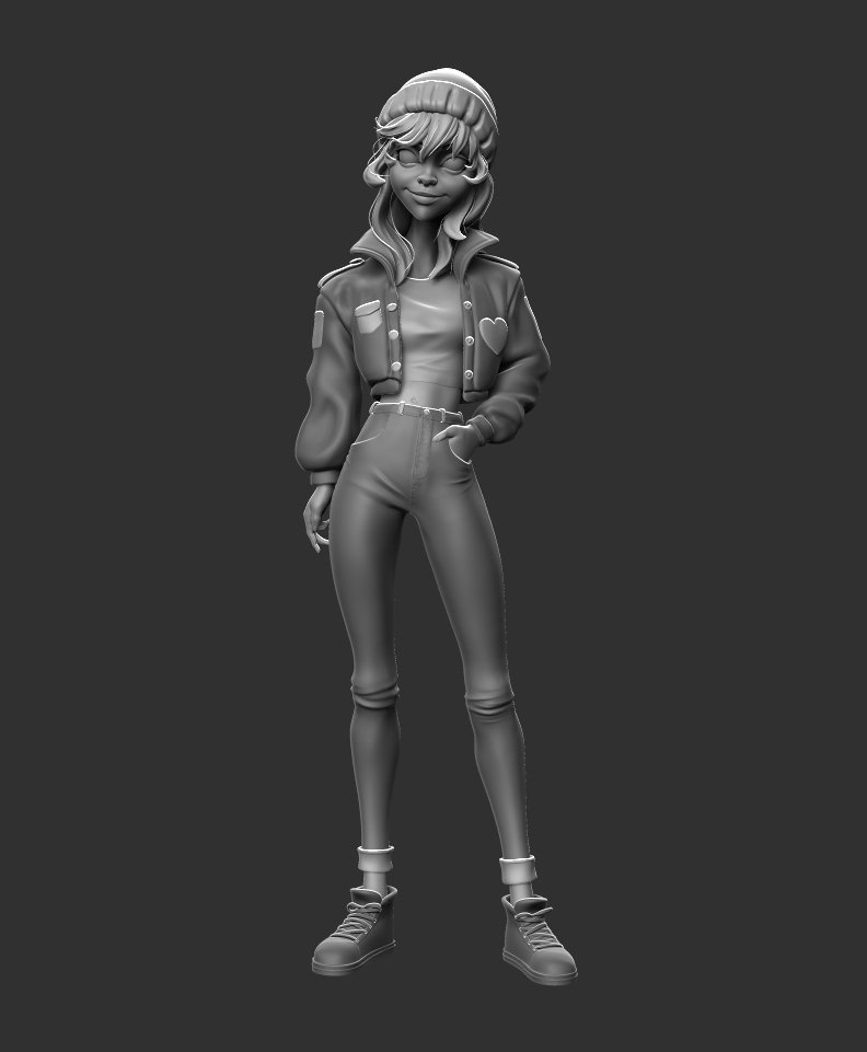 Done sculpting this character, any criticism will be appreciated before I move to texturing. #zbrush #b3d #blender #3d #characterart #sculpting #digitalsculpting