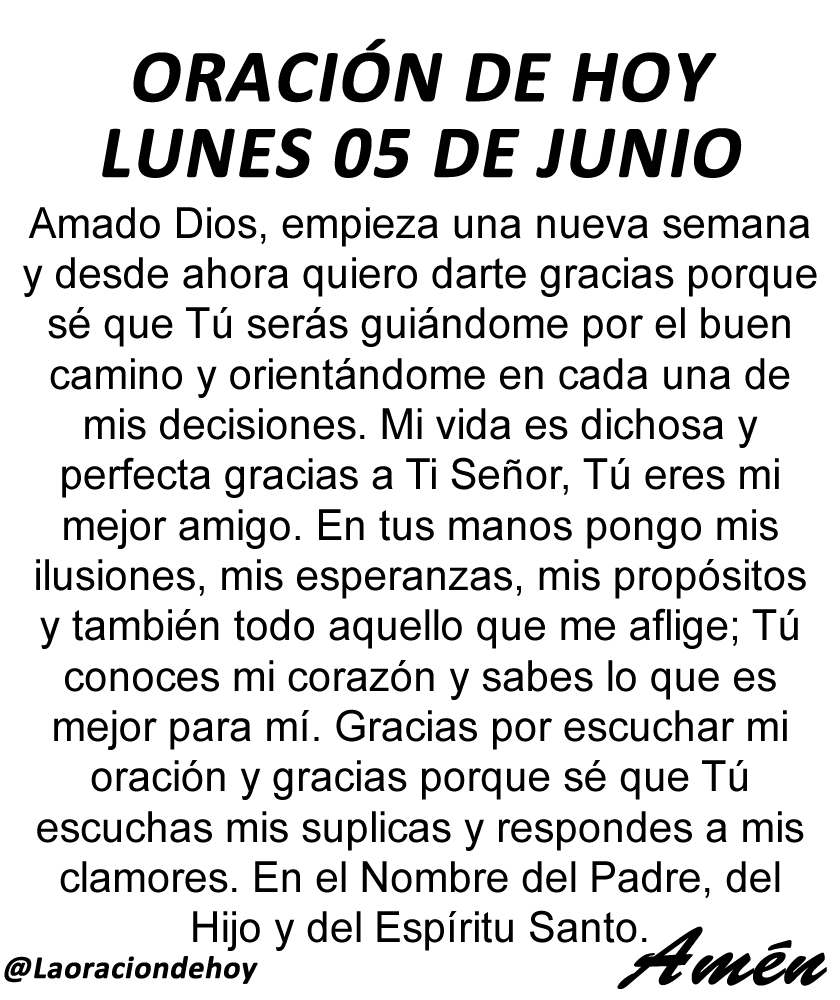 Oración De Hoy tweet media