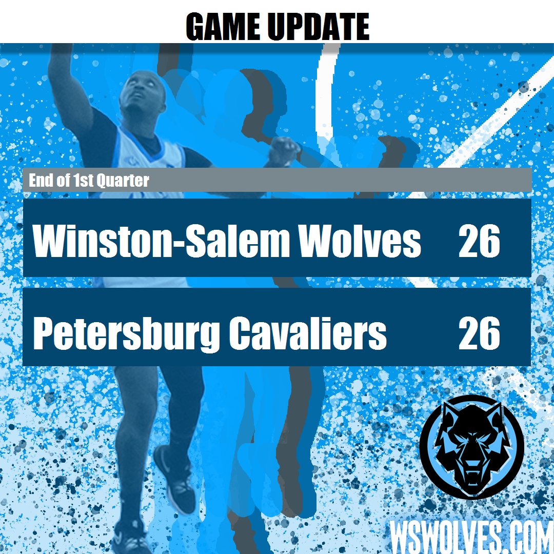 End of the first quarter in Winston-Salem 

Wolves 26
Cavaliers 26