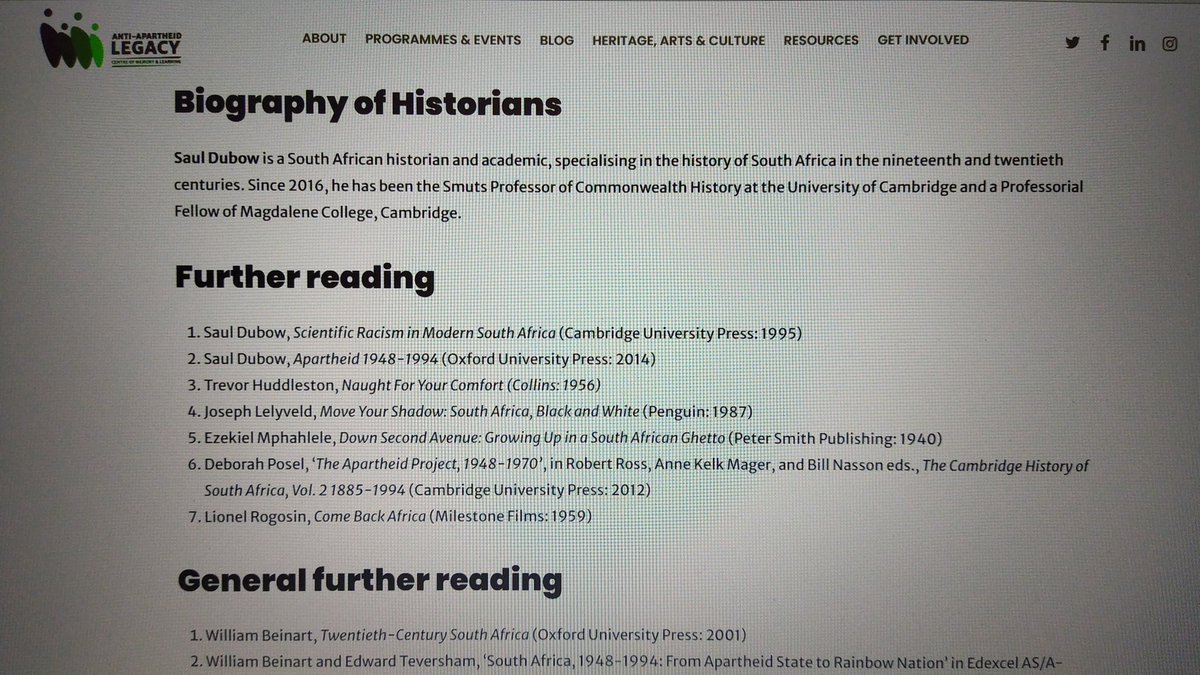 @ciaraaoife @PearsonHistory Thank YOU. Also added @PentonStreetCML 's icon to my slides - so students know to use website too. Resources for further reading for each specific podcast and general further reading so 💯 useful #Apartheid #SouthAfrica 🌎