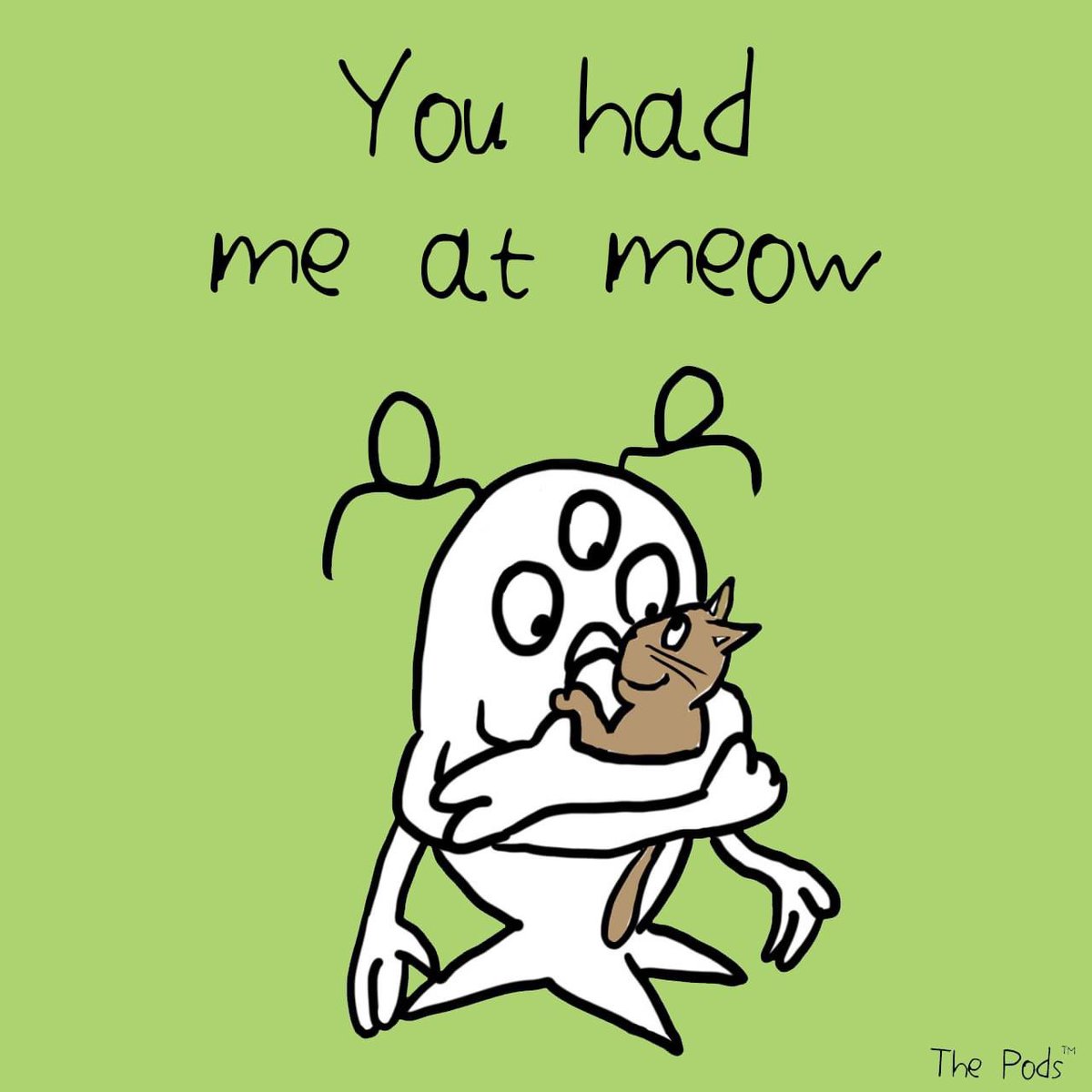 Happy Hug Your Cat Day! #cat #cats #pet #pets #hugyourcat #hugyourcatday #meetthepods #thepods #scaredypod #catlover #meow #lovemycat #instacat #instacatlover #autisticartist #cartooncharacter #cartoon #kidscartoon #cat #cats #feline #felines #kitten #kittens #pussycat