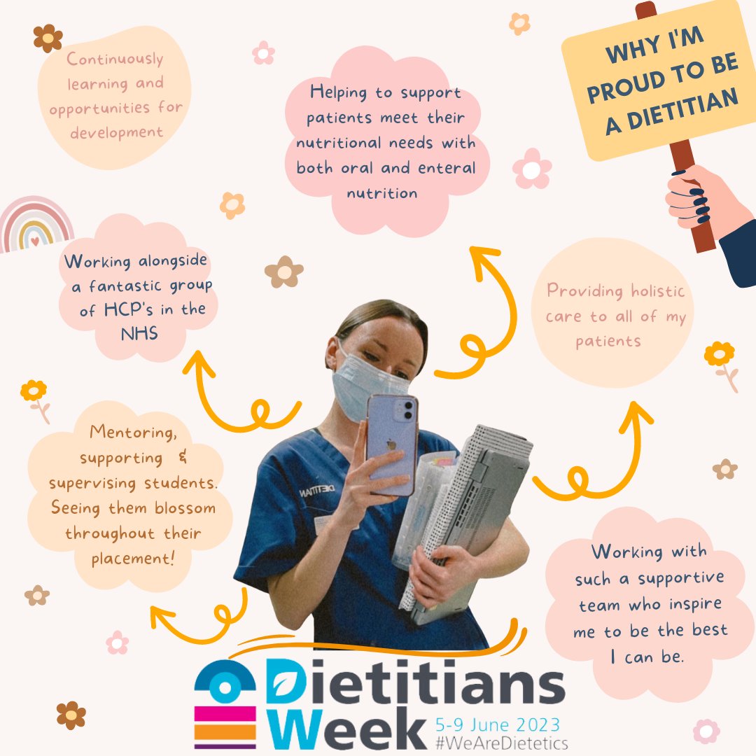 Our joint sponsorship/secretary officer Olivia shares her reasons why she is proud to be a dietitian!

Happy dietitian's week <a href="/BDA_Dietitians/">British Dietetic Association</a> #DW2023 #WeAreDietetics