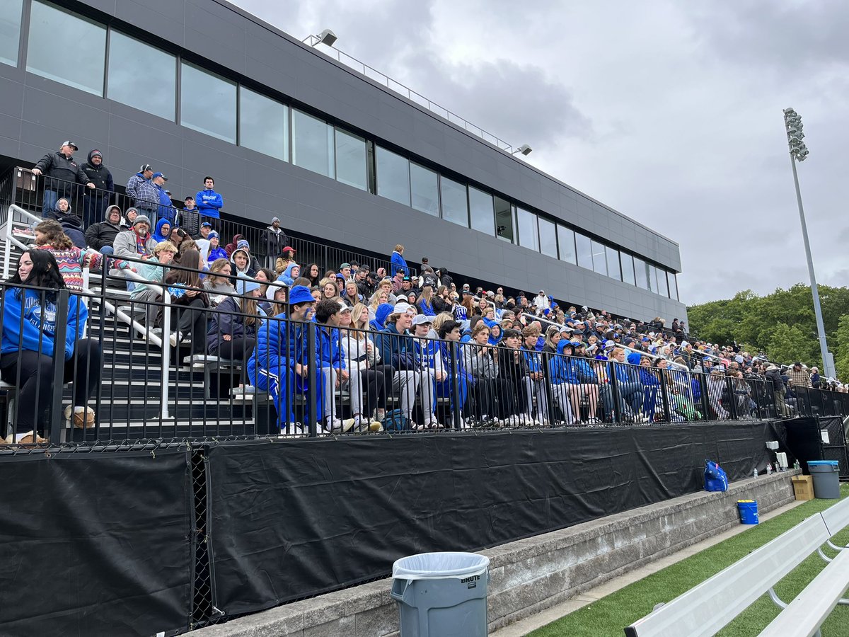 LET’S GO M’TOWN!!! 💙 Fans are ready. <a href="/TheNewportDaily/">Newport Daily News</a> <a href="/NewportThisWeek/">Newport ThisWeek</a> <a href="/WeareMiddletown/">Middletown Public Schools</a> @MHSPrincipal20 <a href="/rkraeger/">Rosemarie K. Kraeger</a>