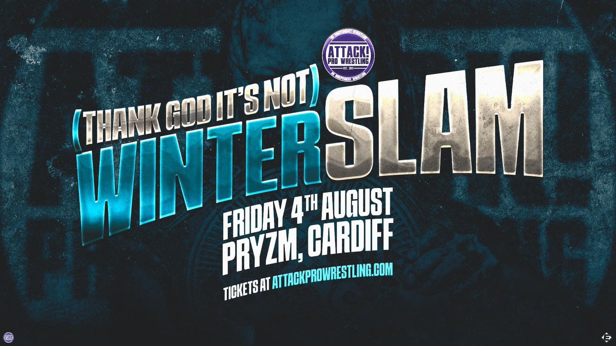 Big thanks to everyone who came to RAFFLEMANIA 4 last night.

We head back to <a href="/pryzmcardiff/">PRYZM Cardiff</a> on August 4th for ‘(Thank God It’s Not) Winterslam 5’!

Tickets available TOMORROW at attackprowrestling.com

#attackprowrestling #cardiff