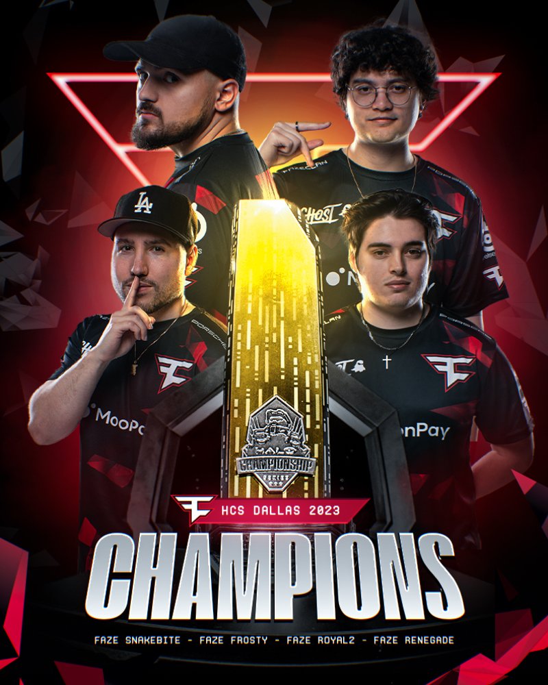 HCS DALLAS CHAMPIONS 🏆

#HCSDallas23 | #FaZeUp