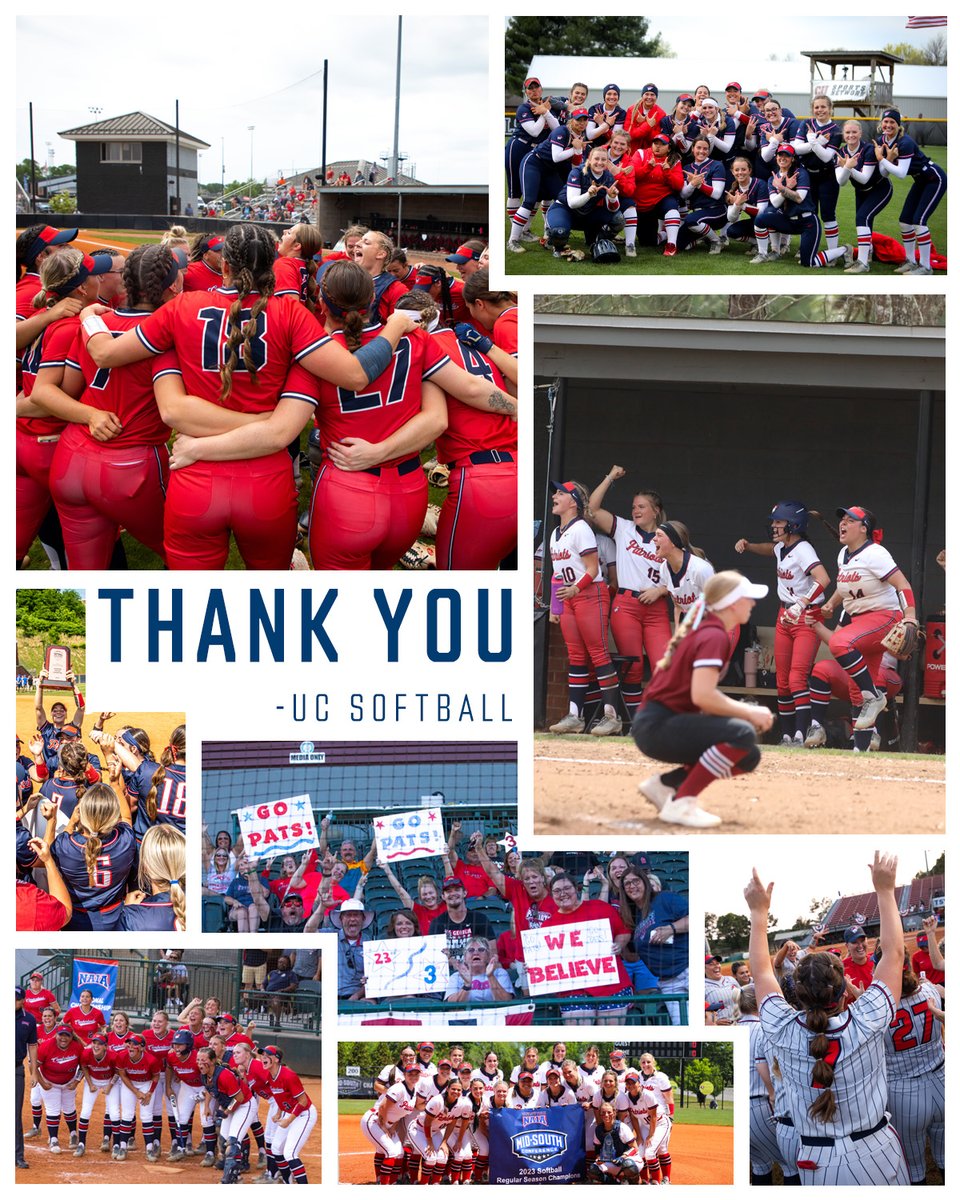 Words aren't enough to express our gratitude to everyone who helped make this season so special!

For now, all we can say is 𝐓𝐇𝐀𝐍𝐊 𝐘𝐎𝐔 and #ESGP

- All of us from UC softball ❤️
