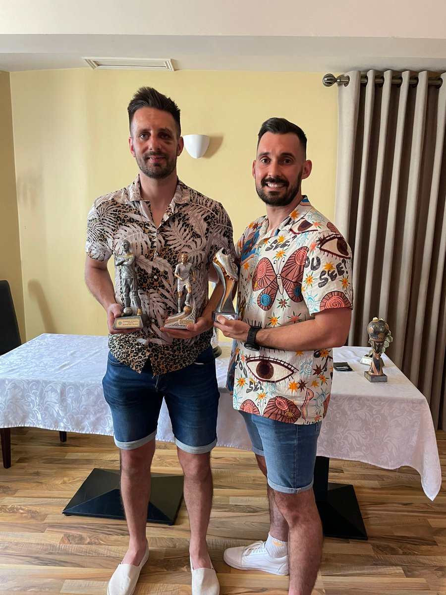 @TummeryFC top goalscorer ✅️ players player of the year ✅️ supporters player of the year ✅️ More importantly League champions. Great end to the season ⚽️🇱🇻 Ps the rest of the boys didn't get the memo regarding the shirts 🕺