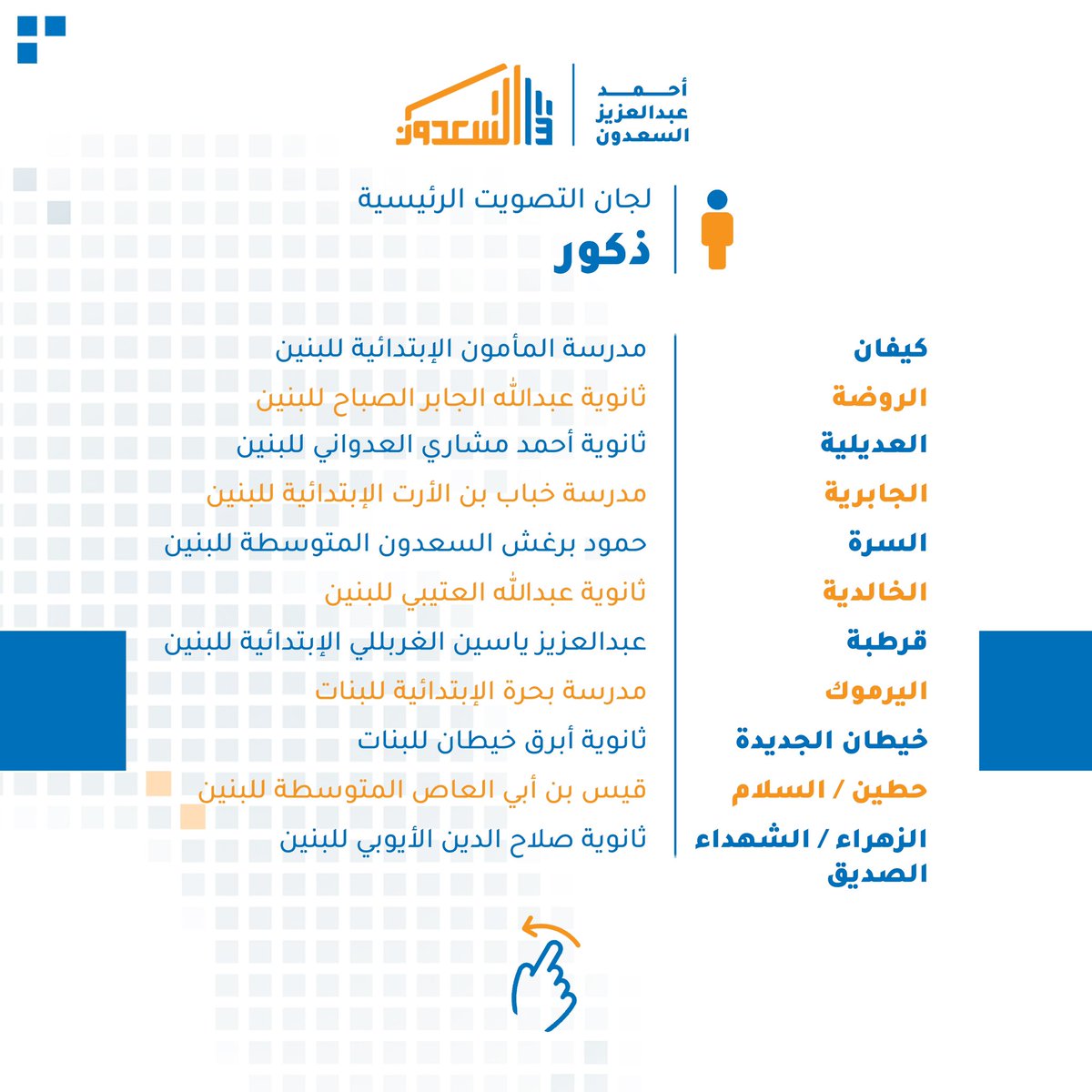 alsadoun_media's tweet photo. أماكن الاقتراع | الدائرة الثالثة https://t.co/4PMSUfmRqS
