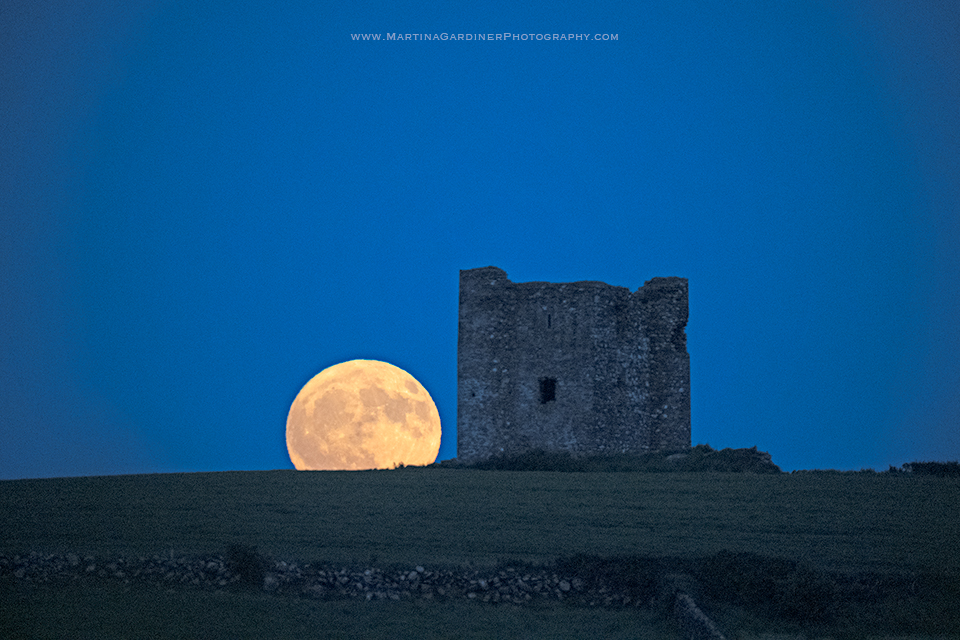 Full #moon and castle last night at #Burt #Donegal