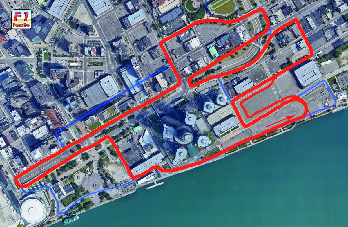 How does everyone like my attempt at redesigning the Detroit IndyCar GP track? @TomGaymor #SkyIndyCar