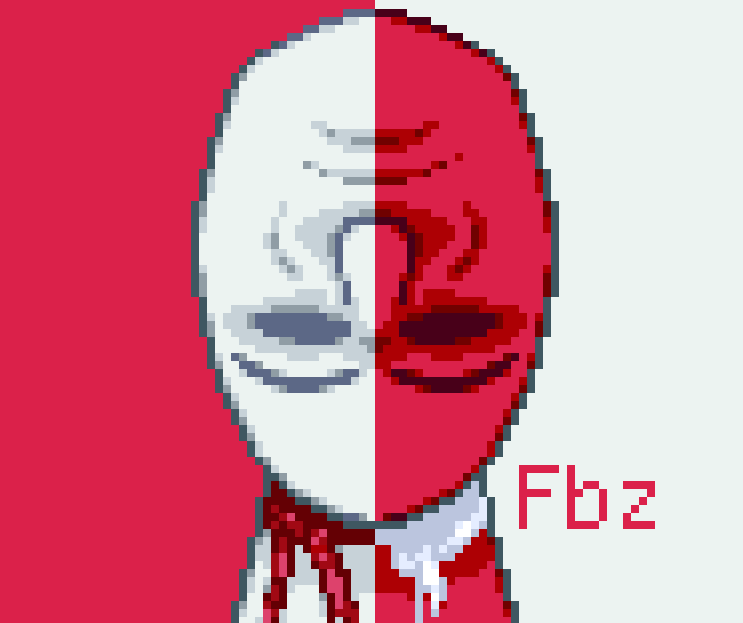 the world looks white and red #ultrakill #pixelart