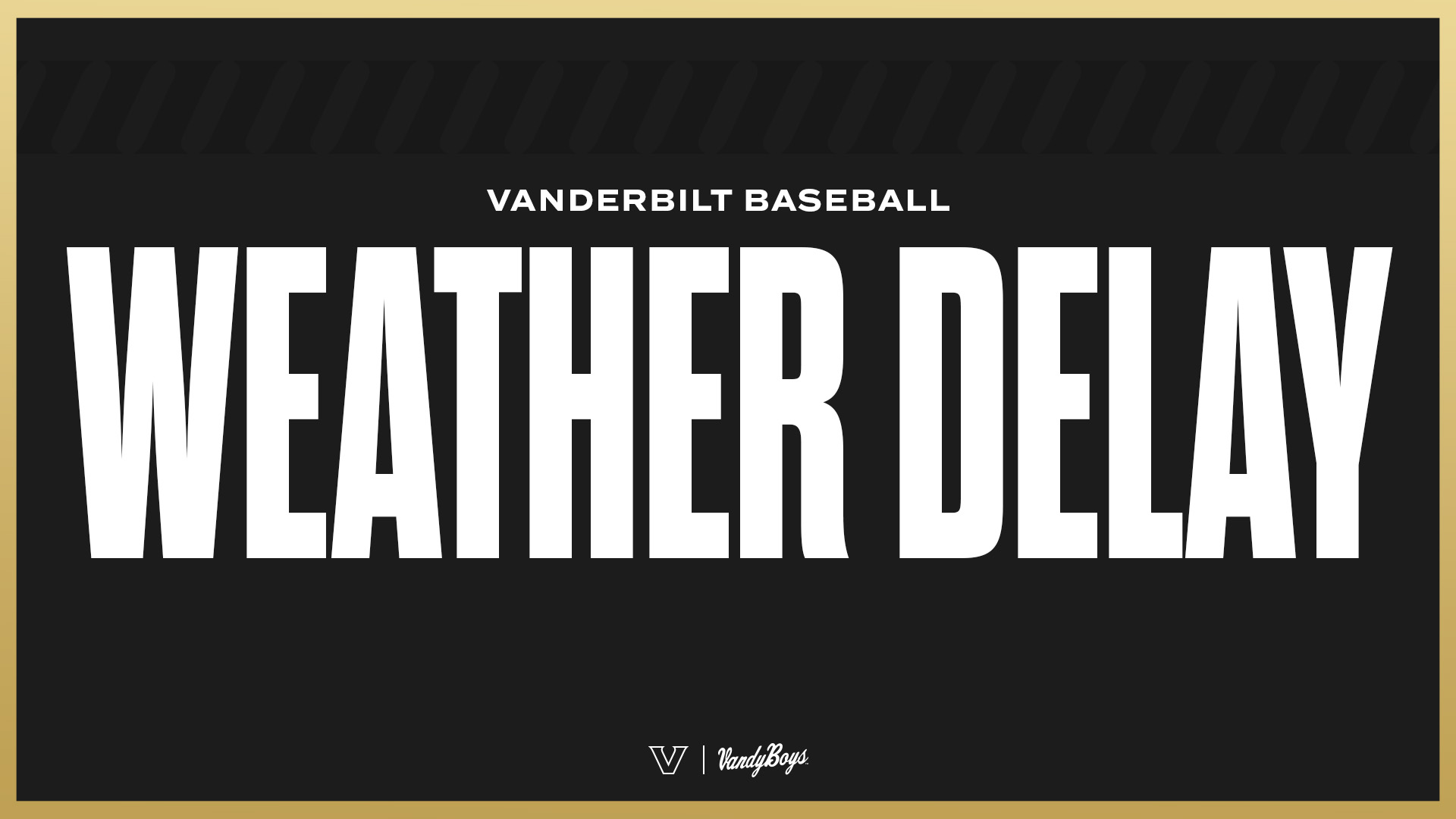 Vanderbilt Baseball on Twitter "Due to lightning in the area, the game