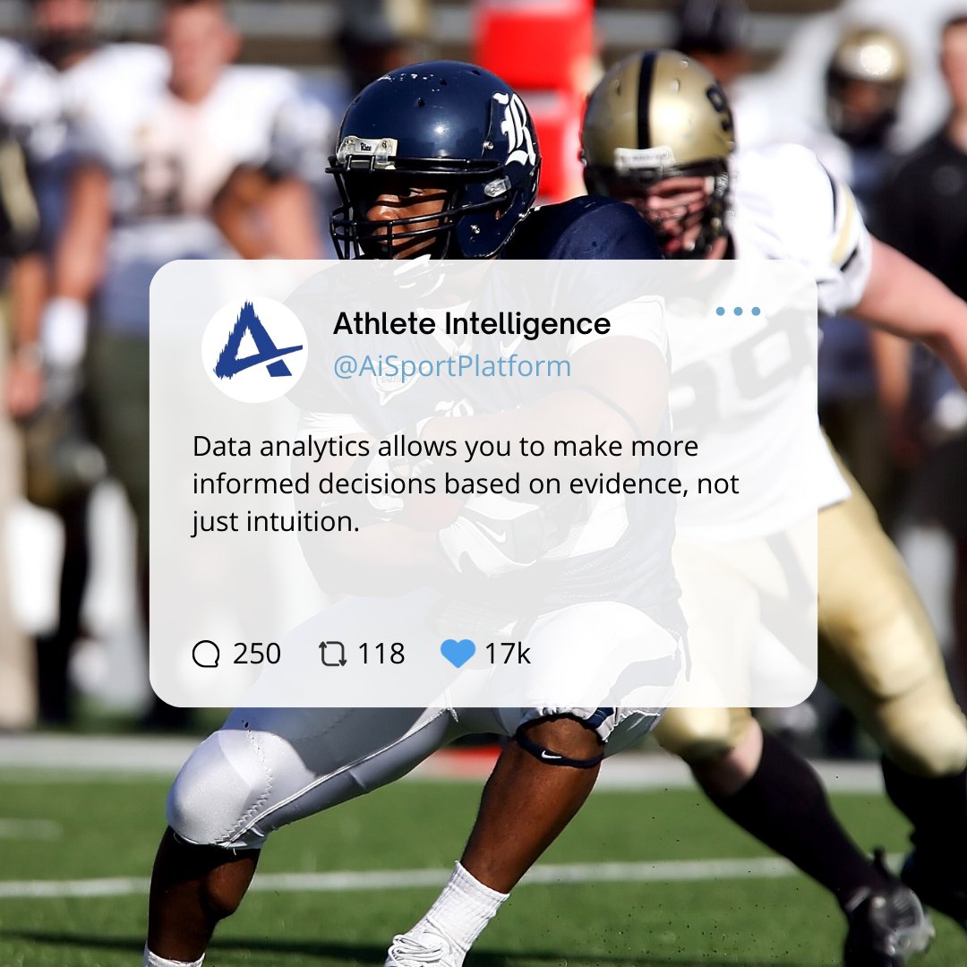 Let data empower how you make decisions. 
.
.
.
#sportstech #sports #sportstechnology #technology #sportsbusiness #sportsbiz #innovation #football #startup #sport #coach #tech #sportsindustry #startups #training #soccer #thesportsnetwork  #sportsmanagement  #footballpractice