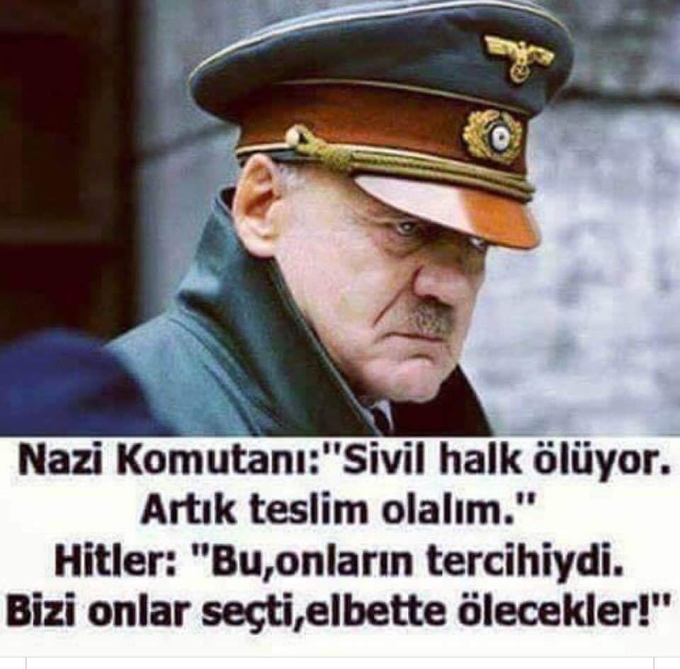 Hitler'i seçenler de pişman oldular ama, son pişmanlık fayda etmedi.