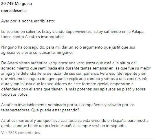 RafaelGLAF5's tweet image. ¿Crees que Adara y los demás están discriminando a Asraf, como dice Mercedes Milá?
RT- SI
MG- NO
#AdaraSv4J #AsrafNoEstásSolo #ConexiónHonduras14