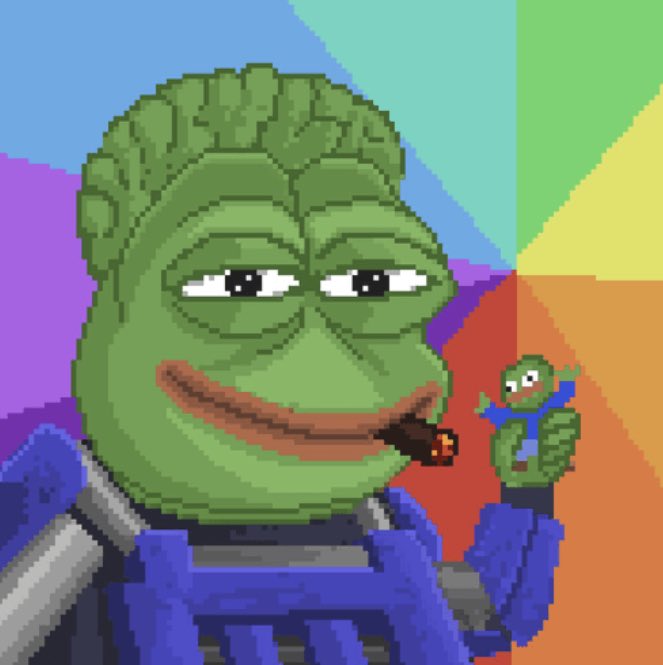 My favorite #LTOAD from today’s reveal @ltoadnft 

This is Bertsy

Bertsy loves getting absolute clamshackle levels of ripped and playing with his Vitalik Pepe Voodoo Doll

$LINK