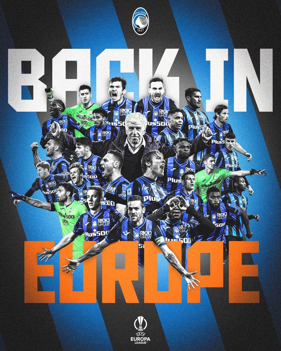 👋 @EuropaLeague, WE ARE BACK! 🤩

#GoAtalantaGo ⚫️🔵 #BackinEurope