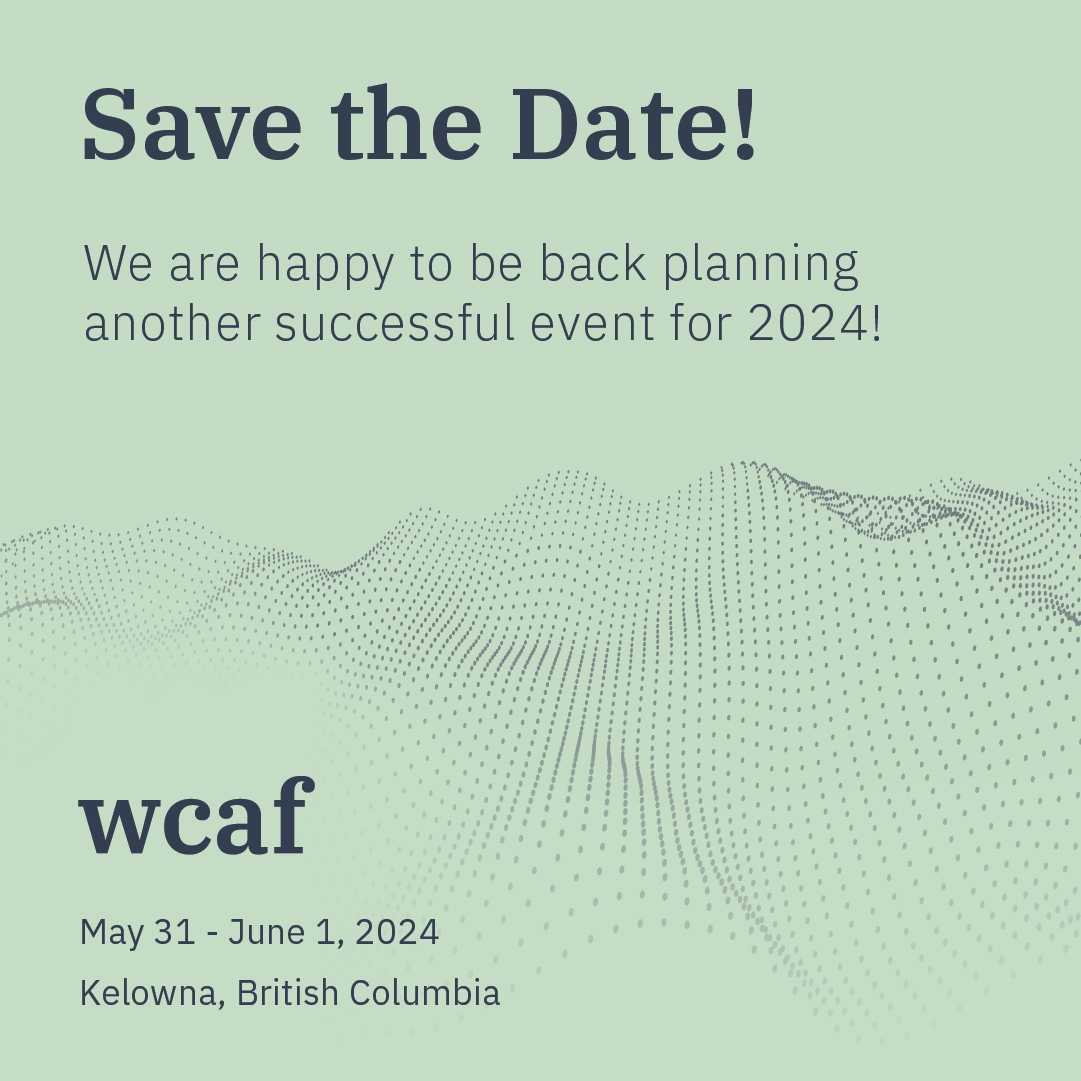 wcaforum's tweet photo. ✨ Save the Date! ✨
📍 May 31 - June 1, 2024.
Kelowna, British Columbia
https://t.co/SqIOa1R5bh
#wcaforum20234
#addictionmedicine
#recoverycanada
#substanceusedisorder
#canadianhealthcare
#canadianmentalhealth
#mentalhealthandaddiction https://t.co/T6hwmp4c0m