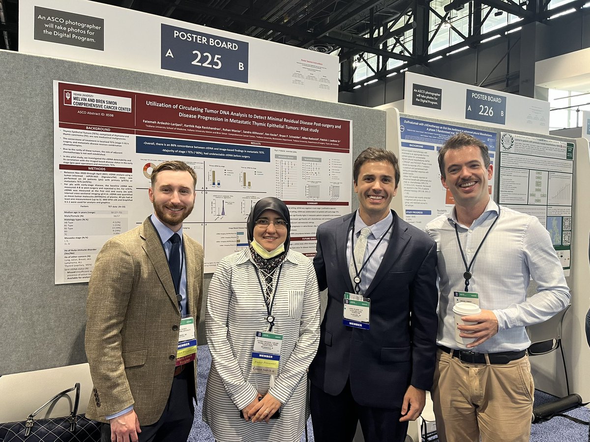 Amazing work in ASCO posters and great catching up @Sam_Rosner_ @ArdeshirFatemeh @LukasDelasos #ASCO2023