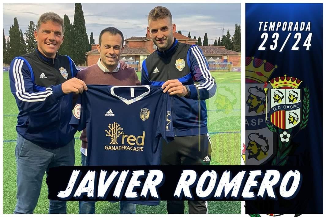 cdcaspe_oficial's tweet photo. 🤝 JAVIER ROMERO @ROMEROJAVI78, nuevo entrenador del Club Deportivo Caspe para la temporada 23/24.
⬇️ https://t.co/eyq4cwhN5P