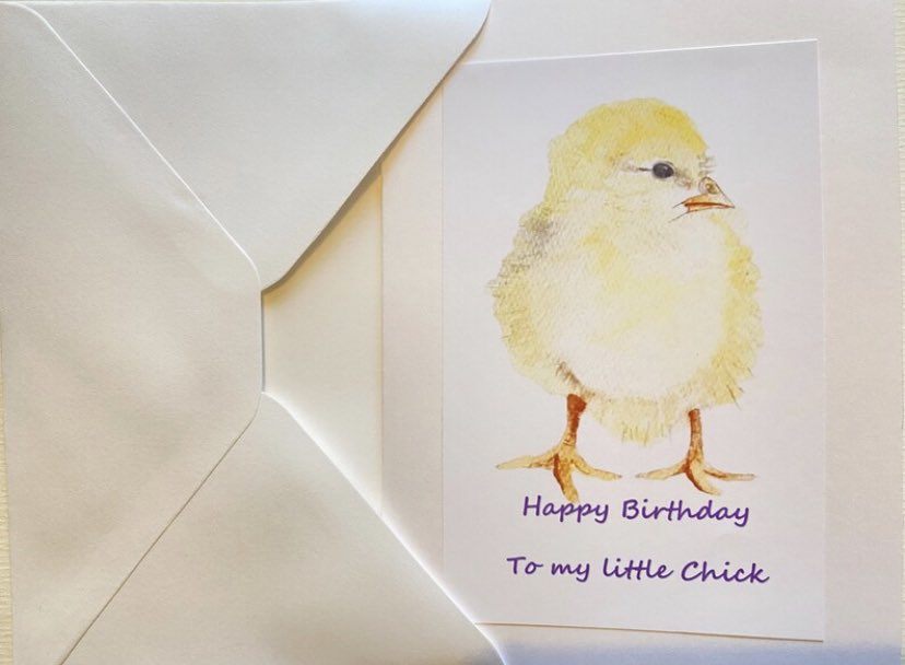 One for your lovely little chick #CraftBizParty etsy.com/uk/listing/145… #MHHSBD #SMILEtt23 #birthdaycard