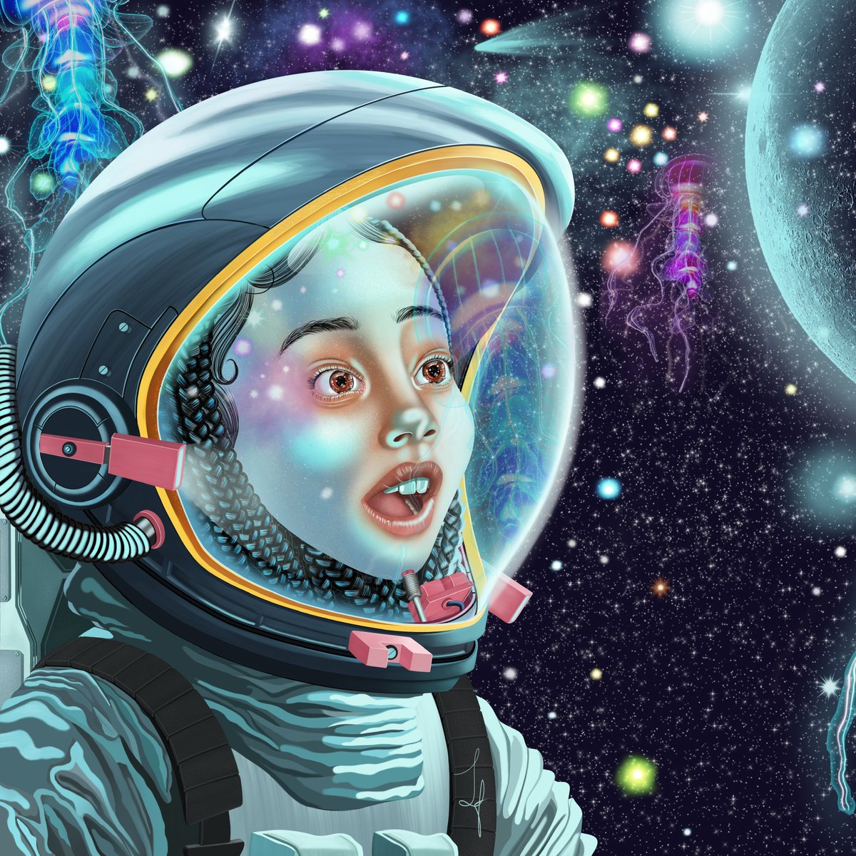 ‘A Study of Stars’ is now available for purchase as an #nft on <a href="/NftShowroom/">NFT Showroom</a>.

It’s first in a series of works combining fantasy and reality to bring into existence, worlds of imagination and dreams.
#nftart  #NFTcollections 

nftshowroom.com/gallery/feoluw…