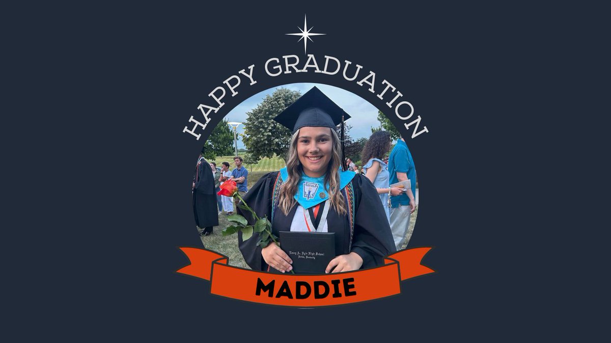 Our lone senior graduated last night! Maddie is one her way to big things.  🧡🏐🖤