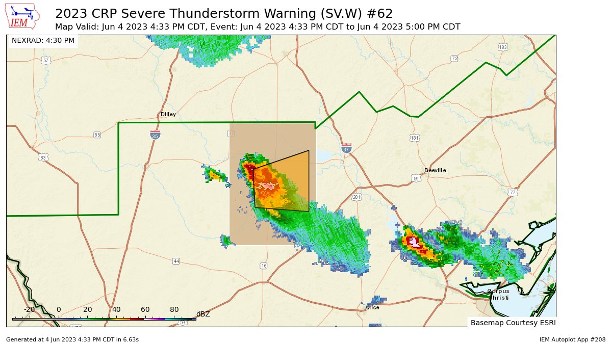 Texas Weather Alerts on Twitter "CRP issues Severe Thunderstorm